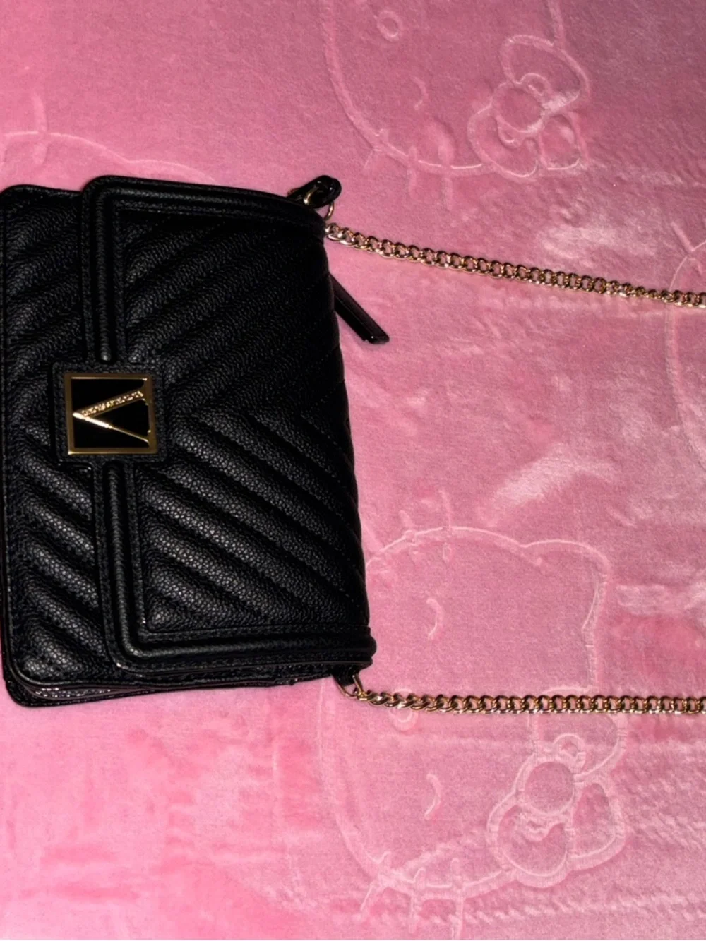 Victoria's Secret Black Quilted Crossbody purse - Picture 4 of 4